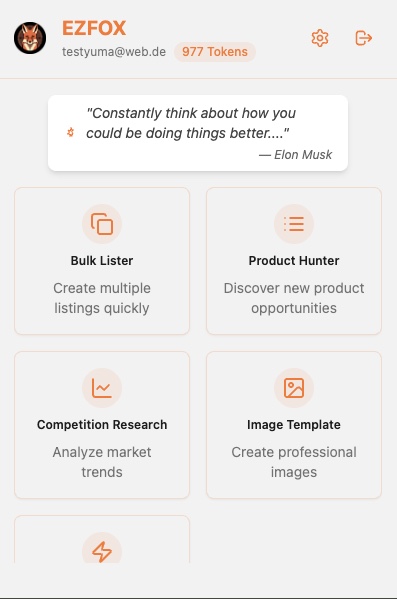 EZFOX Dashboard